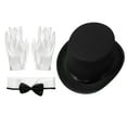 thumbnail image 6 of TiaoBug Mens Lion Tamer Costume Sets Circus Ringmaster Outfits Jacket with Hat Collar Gloves Red L, 6 of 7