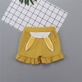thumbnail image 4 of Mercatoo Toddler Girls Rabbit's Ears Sports Shorts Kids Summer Home Casual Shorts for 1 to 3 Years Girls 𝐀thletic Outfit, 4 of 4