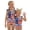 Dark Blue(American Flag Stars Striped), variant on 4th of July Girls One Piece Swimsuits Size 7 Swim Bikini Sets Independence Day American Flag Stars Striped Summer Flutter Sleeve Beach Vacation Cute Girls Bathing Suit Royal Blue 5-6 Years