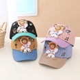 thumbnail image 2 of Gorra de béisbol con estampado de oso espacial para niño y niña, gorro de béisbol con estampado de oso espacial, ajustable, a la moda, para otoño, 2 of 4