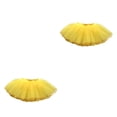 thumbnail image 2 of Sonducket Traje de niña chico tul Ballet danza patinaje conjunto ropa de baile tutú cintura elástica rendimiento fiesta medio 0,9-1,3 m Hilo Medio/Amarillo S/ por 0.9-1.3m 2piezas, 2 of 6