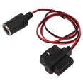 thumbnail image 5 of Adaptador De Enchufe De Encendedor De Cigarrillos OBD2, Cable De Alimentación De Conector Hembra Impermeable De Cabeza T De 16 Pines Para Grabadoras De Automóviles, Navegadores GPS, Automóviles Con OB, 5 of 5