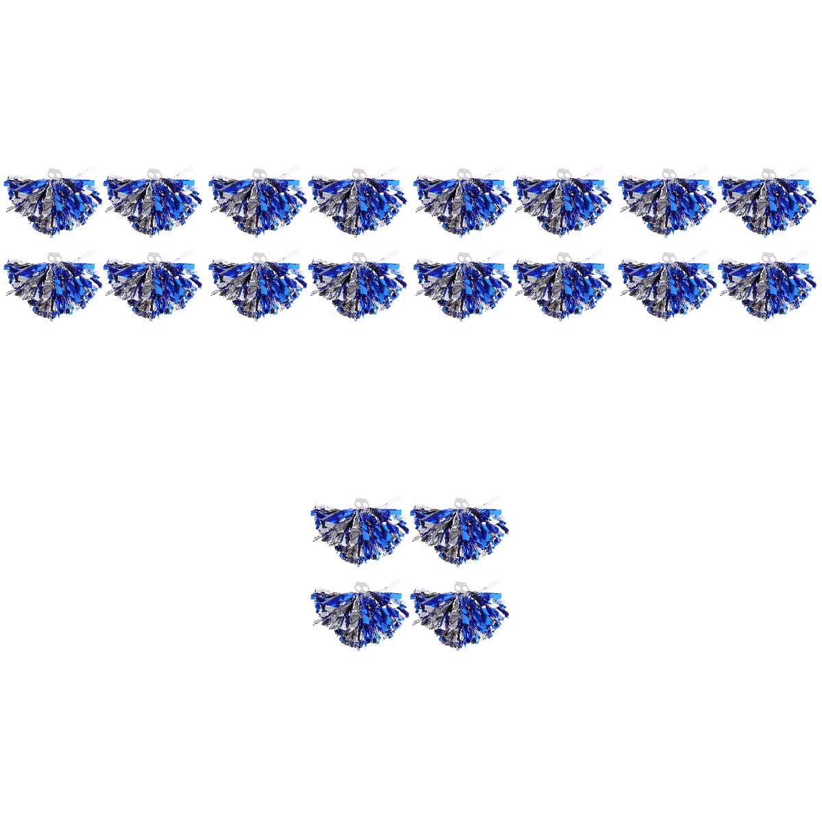 FOMIYES Decorative Pom Poms Blue Pe Reusable for Party Cheerleading Lightweight kle
