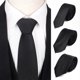 thumbnail image 2 of Solid Color Skinny Neckties for Men and Women Casual Suits Slim Gravatas Ties, 2 of 4