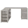 thumbnail image 2 of Contemporary Style L-Shaped Office Desk, Gray, 2 of 2