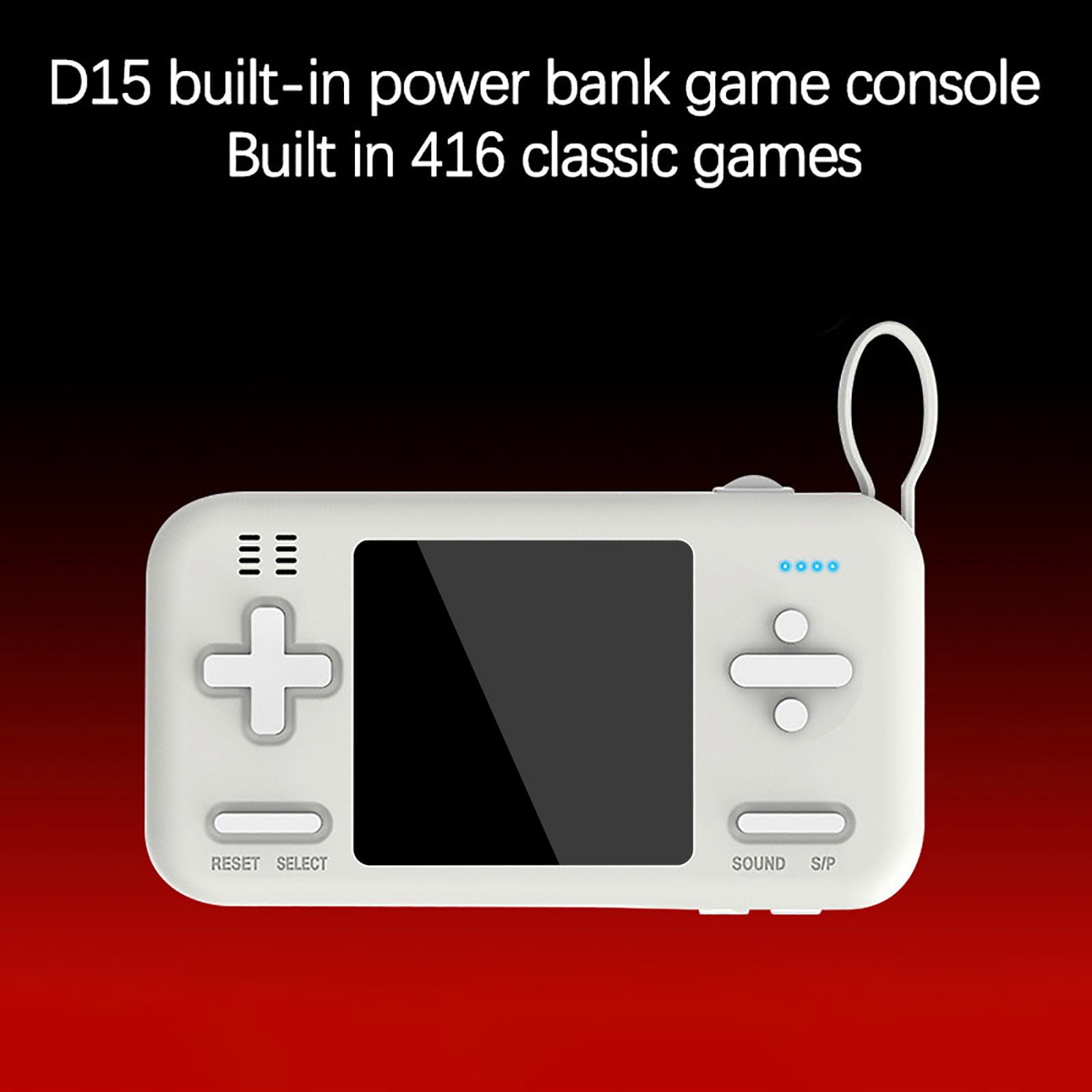 Apmemiss Birthday Gifts for Women Clearance D15 Comes with Cable Charging Treasure Game Console Two-In-One Mobile Power Supply 416 Games Clearance Items
