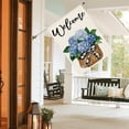 thumbnail image 3 of SM-XLHN Hydrangea Spring Summer House Flag 28x40 Inch Double Sided Outside, Floral Welcome Yard Outdoor Flag, 3 of 6