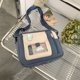 thumbnail image 3 of Bolso de hombro de moda Bolsos cruzados de lona para mujer Casual para ir de compras (Azul) Sywqhk Para Estrenar, 3 of 9