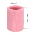 thumbnail image 2 of Uxcell 48 Pack Sports Wristbands Athletic Absorbent Wrist Sweatband Pink, 2 of 7