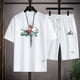 thumbnail image 4 of Conjuntos de hombre Natanael Cano Nata Montana Camiseta y pantalón corto Moda Corridos Tumbados Merch Chándal Conjunto diario de verano de dos piezas, 4 of 4