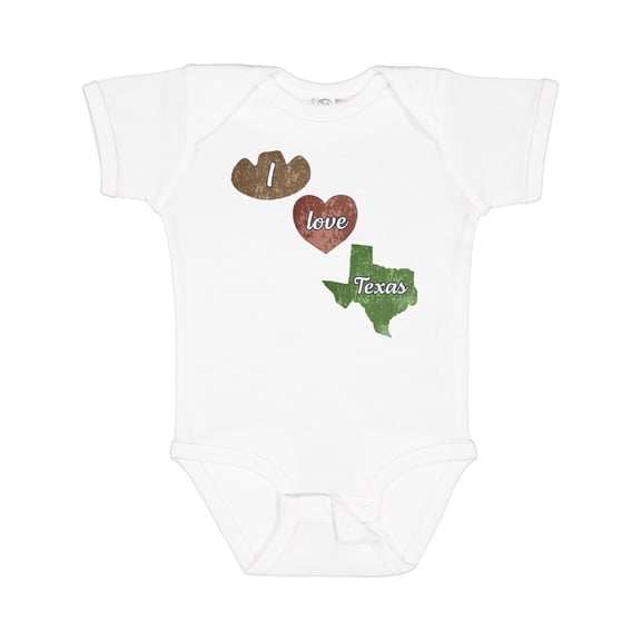 Inktastic I Love Texas Boys or Girls Baby Bodysuit