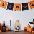 thumbnail image 3 of Halloween Glow In The Dark Drawstring Bag Linen Storage Pouch For Candy Jewelry Perfume Trick Or Party, 3 of 5