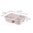 thumbnail image 5 of Wmhsylg Food Storage Lunch Box Reusable 3-Compartment Divided Food Storage Container Boxes Environmentally Friendly Materials, 5 of 5