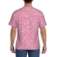 thumbnail image 3 of Vsdgher Glitter Print Men's Dry Fit Mesh Athletic Shirts Moisture Wicking Tennis T-Shirt Tops, 3 of 9