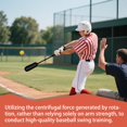 thumbnail image 3 of Kit de entrenamiento de swing para béisbol Tiluobat con 12 pelotas de entrenamiento, 3 of 6