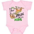 thumbnail image 3 of Inktastic Id Rather Be Hanging with My Mimi Cute Sloths Boys or Girls Baby Bodysuit, 3 of 5