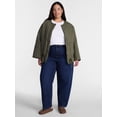 thumbnail image 2 of Terra & Sky Women’s Plus Quilted Coat with Long Sleeves, Sizes 0X-5X, 2 of 6