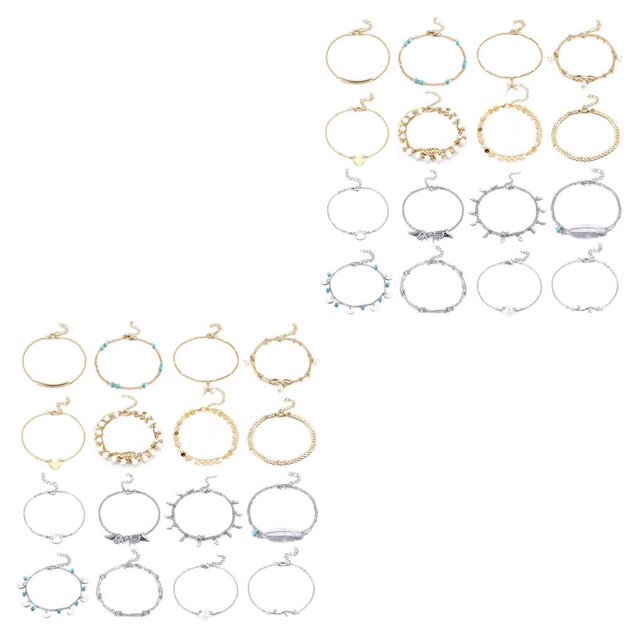 Tobillera de aleación Qarigey Cadenas Joyas para el cuerpo Tipo 4 NO4