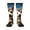 2 Black-1, variant on Blue Sky Cute Wolf Print Long Socks,Novelty Design Socks Gift for Men and Women,Crew Socks,Calf Socks