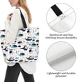 thumbnail image 3 of Fotbe Cartoon Helicopters Bolsa Tote Estética de Lona con Estampado para Mujer - Bolsa Reutilizable de Hombro Casual para Vacaciones, Compras, Trabajo y Gimnasio, 3 of 8