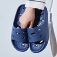 thumbnail image 2 of IEMIEMIEM Mens Shower Shoes Quick-Dry Bathroom Slippers with Drainage Hole Non-Slip Gym Slides Arch Support Pool Shower Sandals for Dorms 8-8.5 wide, 2 of 5