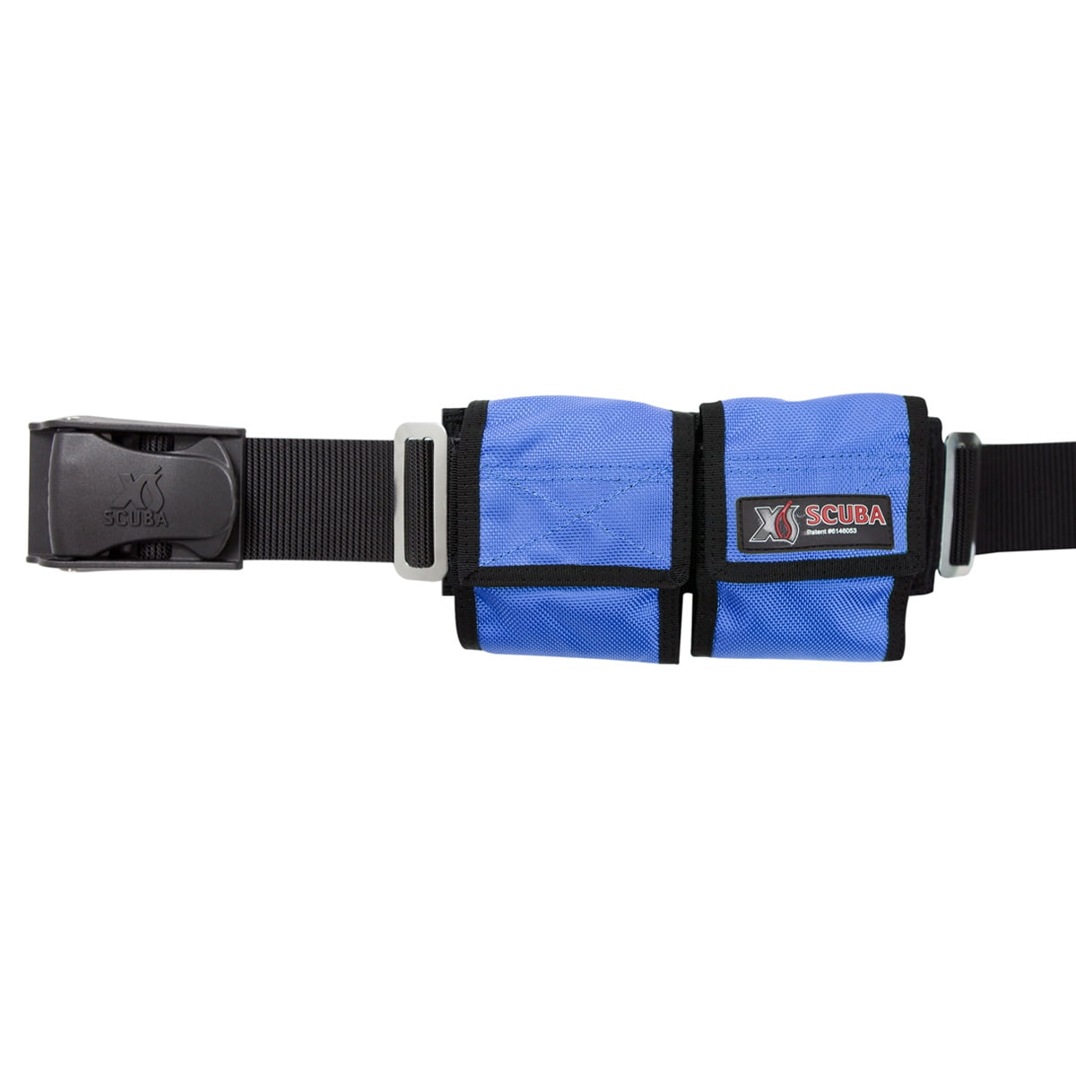 XS Scuba 4 Pocket Scuba Diving Weight Belt Blue
