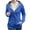 Womens Coats & Jackets Blue, variant on Winter Coats for Women with Hooded and Pockets Plus Size M-4X Fleece Lined Full Zipper Jackets Casual Solid Long Sleeve Warm Outerwear Coats