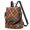 Thanksgiving Dark Brown Diagonal Plaid, variant on Thanksgiving Dark Brown Diagonal Plaid Fashion Backpack, Convertible Shoulder Bag with Side Bottle Pockets & Convertible Strap, Multi Pockets Gifts for Work Travel Shopping