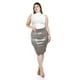 thumbnail image 1 of Falda de gamuza con brillo Roman Fashion /Tallas Extras, 4027 (Cafe) cafe 40, 1 of 7