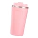 thumbnail image 2 of Taza térmica de acero inoxidable 304 con cierre de seguridad, gran capacidad, portátil, con tapa para oficina, color rosa, 510 ml, 2 of 13