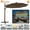 Cocoa, variant on Sunny 11.5' Deluxe Cantilever Big Roma Umbrella Hanging Offset Solar Umbrella UV50+ Tilt & 360'C Rotation Patio Heavyduty Outdoor Sunshade Cantilever Crank Sunbrella Cover