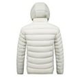 thumbnail image 3 of FDGIU Men's Versatile Quilted Puffer Jacket, Hooded Winter Coat with Hood, Warm Windproof Insulated Outerwear, 3 of 3