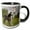 Black/White, variant on 3drose, Camargue Horse Foal, Southern France - Eu09 Aje0018 - Adam Jones, 11oz Two-tone Blue Mug
