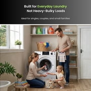 Equator All-in-One 4600 Washer Dryer Combo, Ventless/Vented, Pet Cycle, 1.62 cu.ft / 15 lbs, 110V, White