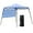 Blue, variant on Outsunny 7' x 7' Garden Foldable Pop Up Gazebo Tent with Backpack & Adjustable Legs Outdoor Party Canopy, Red & Black