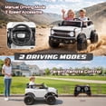 thumbnail image 3 of Ford Bronco Ride on Toy Car 2 Seater, 24V Powered Ride on Car with Remote Control, Electric Car for Kids Toddlers w/Bluetooth, 4 Wheelers Truck for Boys Girls Ages 3-8, White, 3 of 8