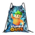 thumbnail image 1 of Stumble Guys Pattern Drawstring Bags Backpack Bag Cute Colorful Drawn Prints Drawing Sport Gym Sack Drawstring Bag String Bag Yoga Bag for Men Women Boys Girls, 1 of 5