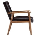 thumbnail image 2 of Single Sofa Chair Soft Retro Modern Wooden,PU,Brown, 2 of 7