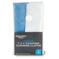 Equate 7x7 Inch Fashion Microfiber Cleaning Cloths, 2 Count