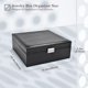 thumbnail image 5 of Caja de joyas ProCase de 2 niveles, organizador de cuero, 26 x 26 x 9 cm, 5 of 7