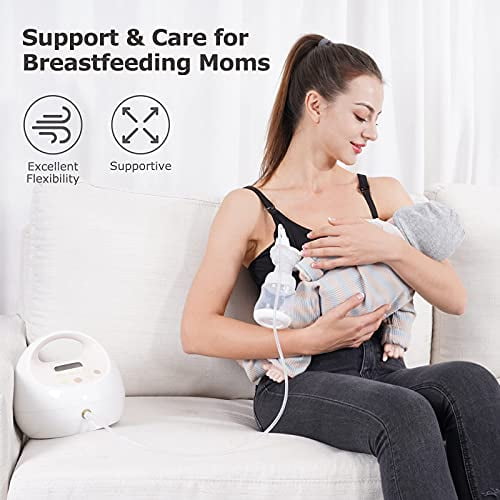 Hands Free Pumping Bra, Momcozy Adjustable Breast-Pumps Holding and Nursing  Bra, Suitable for Breastfeeding-Pumps by Lansinoh, Philips Avent, Spectra,  Evenflo and More(Black, X-Large) 