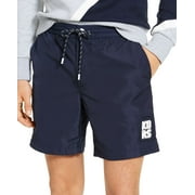 Michael Kors Mens Swimwear Deep Medium Trunks Drawstring Blue M