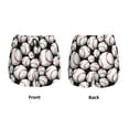 thumbnail image 5 of Picia Cute Baseball Pattern Women's 2 in 1 Athletic Running Shorts High Waisted Workout Casual Gym Sweat Shorts with Comfy Liner Zipper Pockets-X-Large, 5 of 9