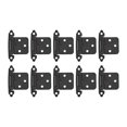 thumbnail image 1 of simhoa 10 Pieces Cabinet Door Hinges Cold Rolled Steel Furniture Hardware Accessory Black, 1 of 8