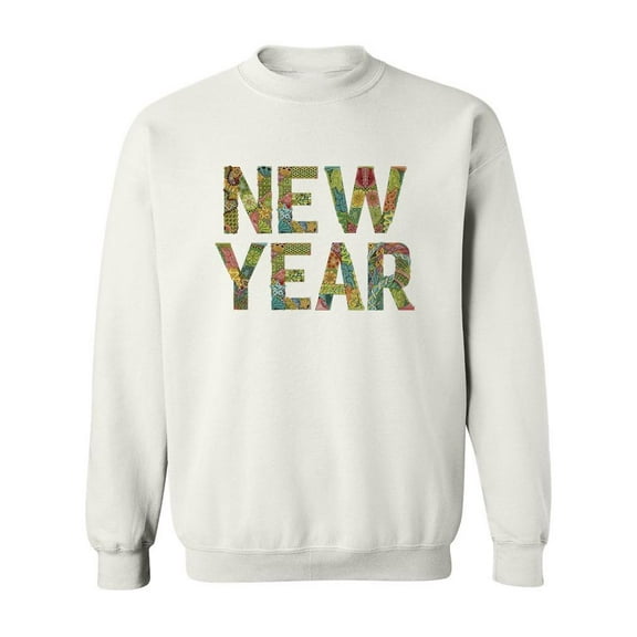 New Year . Sweatshirt Men -Image by Shutterstock, Male 4X-Large