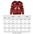 thumbnail image 2 of Suéteres De Punto Jersey de punto para niños y niñas, suéter con copos de nieve navideños con estampado de alces para niños Kuymtek Vino rojo*3-4 años Única para Niña, 2 of 9