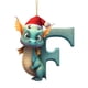 thumbnail image 1 of pstuiky Colgante navideño con letras de dinosaurio para bebé acrílico plano para árbol de Navidad decoración del hogar, 1 of 1