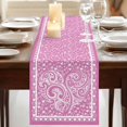 thumbnail image 3 of Table Runners 90 Inches Long Dress Scarves, Valentine's Day Farmhouse Coffee/Dining/Kitchen Table Runner for Living Room, Pink Love Rustic Retro Abstract Art 13x90 Inch, 3 of 9