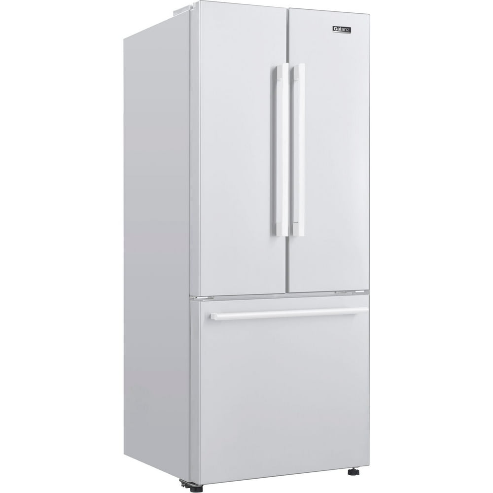 Galanz 16Cu. Ft. 3Door French Door Refrigerator, White