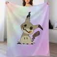 thumbnail image 3 of Pokemon Mimikyu Throw Blanket Cute Flannel for Boys Girls Men Women, 3 of 7